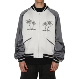 Bomber de acetato gris