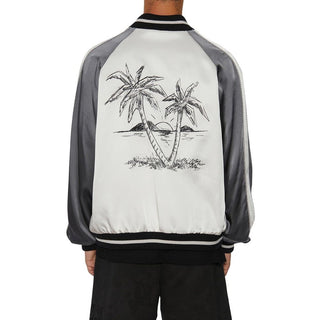 Bomber de acetato gris