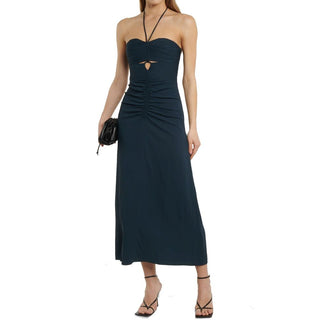 Graues Freizeitkleid aus Viskose