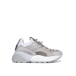 Graue klobige vegane Leder-Sneaker