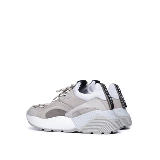 Graue klobige vegane Leder-Sneaker