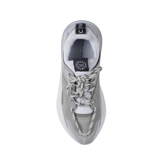 Graue klobige vegane Leder-Sneaker