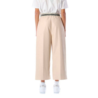Pantalones casuales beige de viscosa