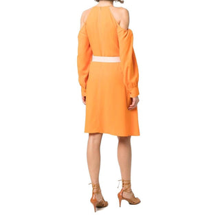 Oranges Freizeitkleid aus Viskose
