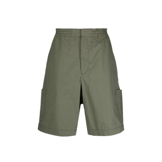 Bicolor-Bermudashorts aus Baumwolle