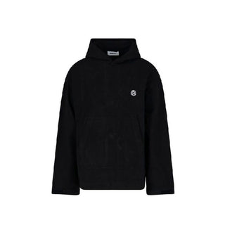 Schwarzes Baumwoll-Sweatshirt