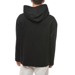 Schwarzes Baumwoll-Sweatshirt