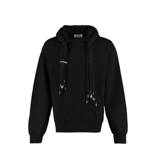 Schwarzes Baumwoll-Sweatshirt