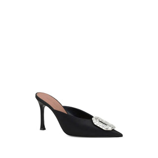Black Silk Mules