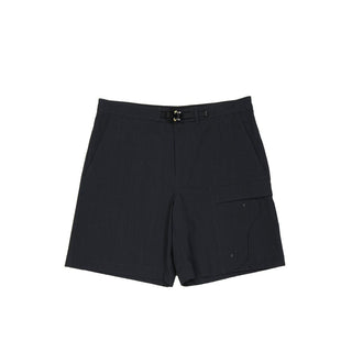 Black Cotton Cargo Shorts