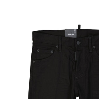 Schwarze Baumwolljeans aus Denim