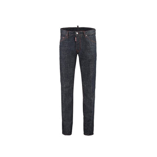 Blaue Skinny Jeans aus Baumwolle