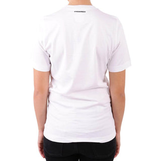 Camiseta de algodón blanca