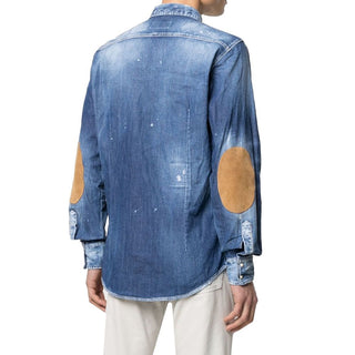 Camisa de mezclilla azul