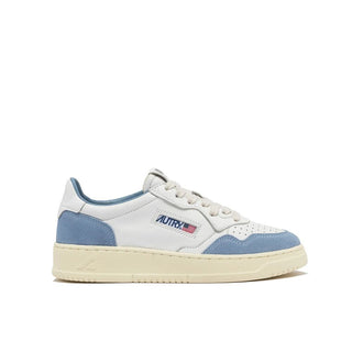 White Leather Low Top Sneakers