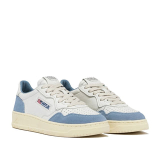 White Leather Low Top Sneakers