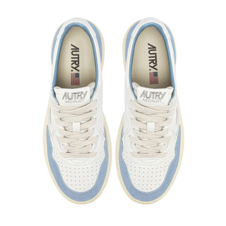 White Leather Low Top Sneakers