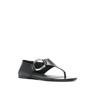 Sandalen aus schwarzem Kalbsleder