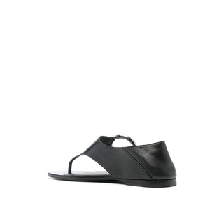 Sandalen aus schwarzem Kalbsleder