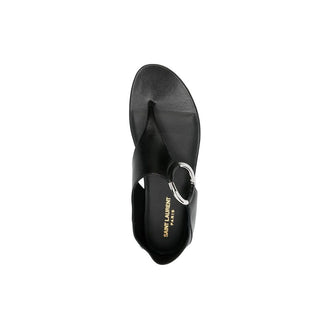 Sandalen aus schwarzem Kalbsleder