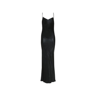 Black Acetate Casual Dress