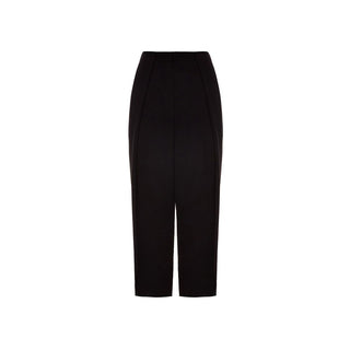 Schwarze Freizeithose aus Viskose