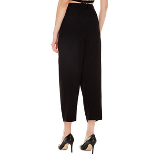 Schwarze Freizeithose aus Viskose