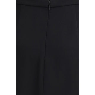 Black Silk Long Skirt
