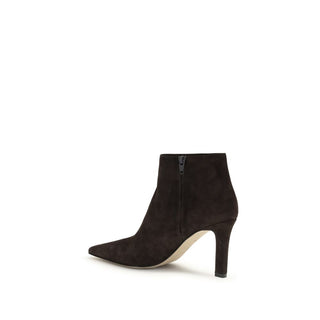 Botines de cuero de cordero marrón