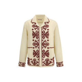 Beige Hemp Pattern Shirt