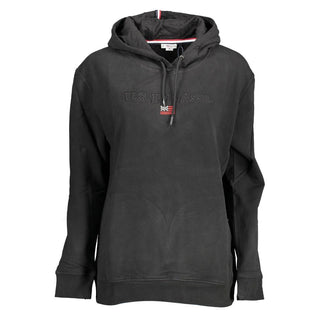 Schwarzes Baumwoll-Sweatshirt