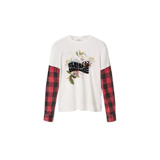 Weißes Baumwoll-T-Shirt