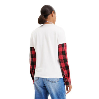 Weißes Baumwoll-T-Shirt