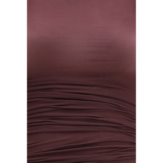 Bordeaux Polyamide Casual Dress
