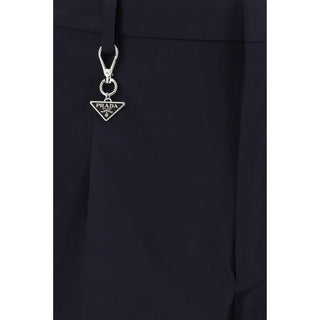 Blaue Freizeithose aus Baumwolle