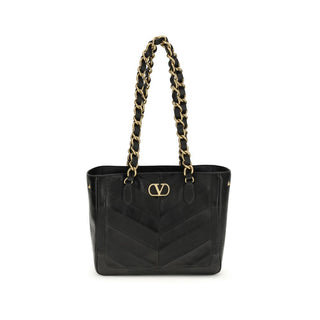 Black Napa Leather / Calf Bos Taurus Shoulder Bag