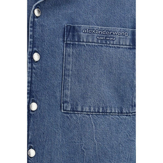 Blaues Jeanshemd