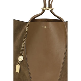 Beige Calf Leather Bos Taurus Shoulder Bag
