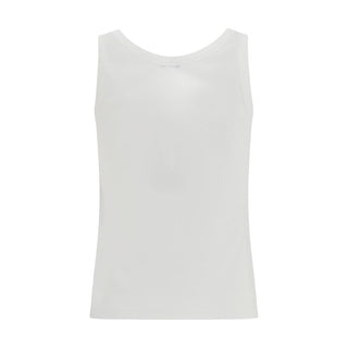 Camisetas sin mangas blancas de algodón