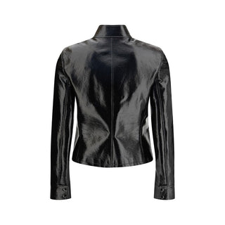 Black Cotton Full-Length Jacket