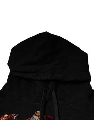 Sudadera con capucha negra Paradiso para hombre