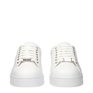 Zapatillas bajas de cuero blancas