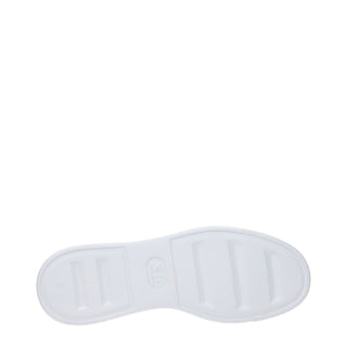 Zapatillas bajas de cuero blancas