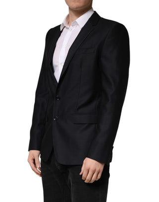 Blue MARTINI Single Breasted Jacket Blazer