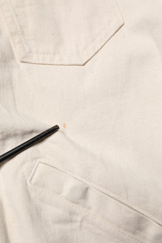 Off-White Baumwolle Full Zip Jeans Blouson Jacke für Herren