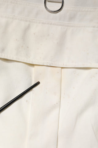 White Cotton Cargo Men Vest Coat Jacket