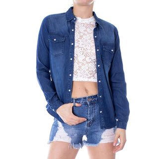 Blaues Jeanshemd
