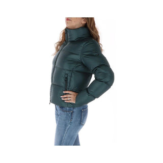 Zweifarbige Nylon-Shell-Jacke