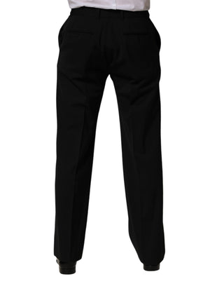 Schwarze Wollhose für Herren