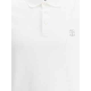 White Cotton Polo Shirt